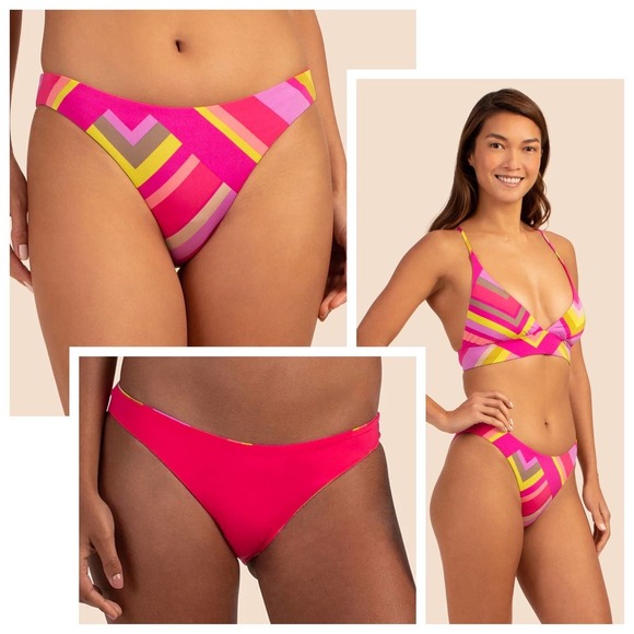 NWT TRINA TURK Waltz French Cut Bikini Bottom, size 14 - Picture 1 of 12